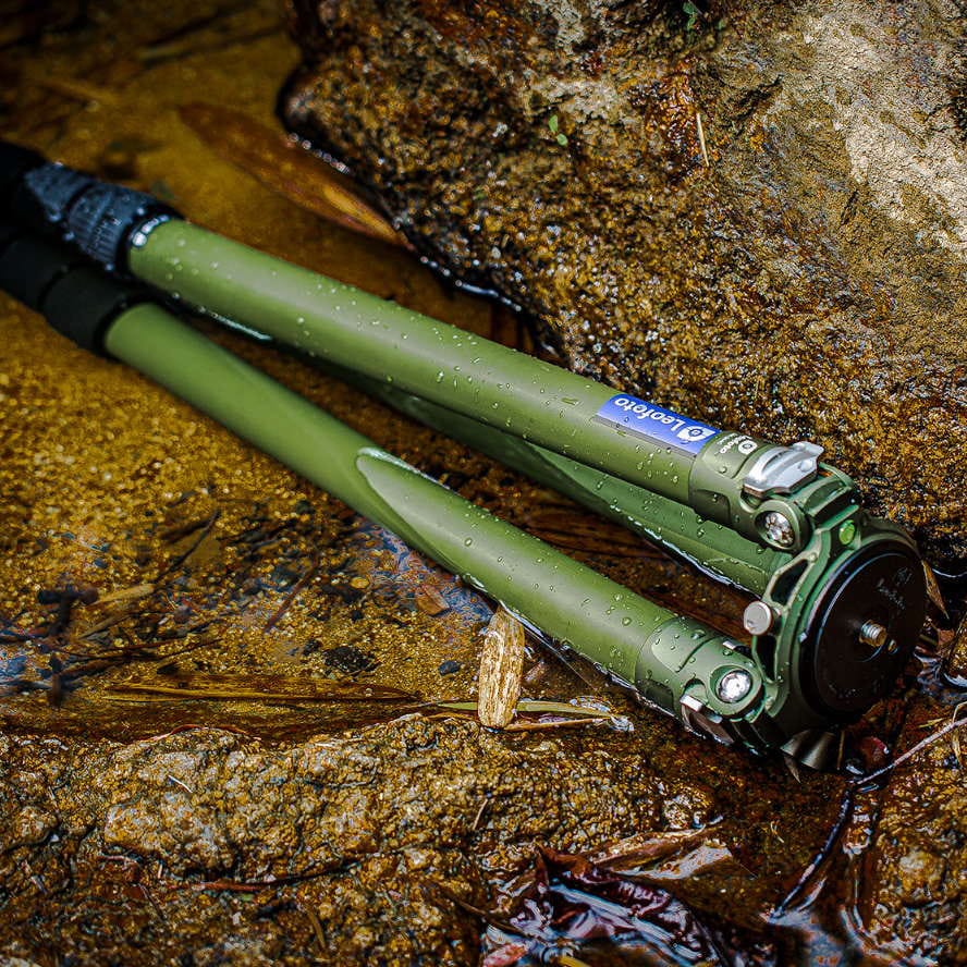 Summit Carbon Stativ LM-364CL Olive (extra lang) – Bild 10