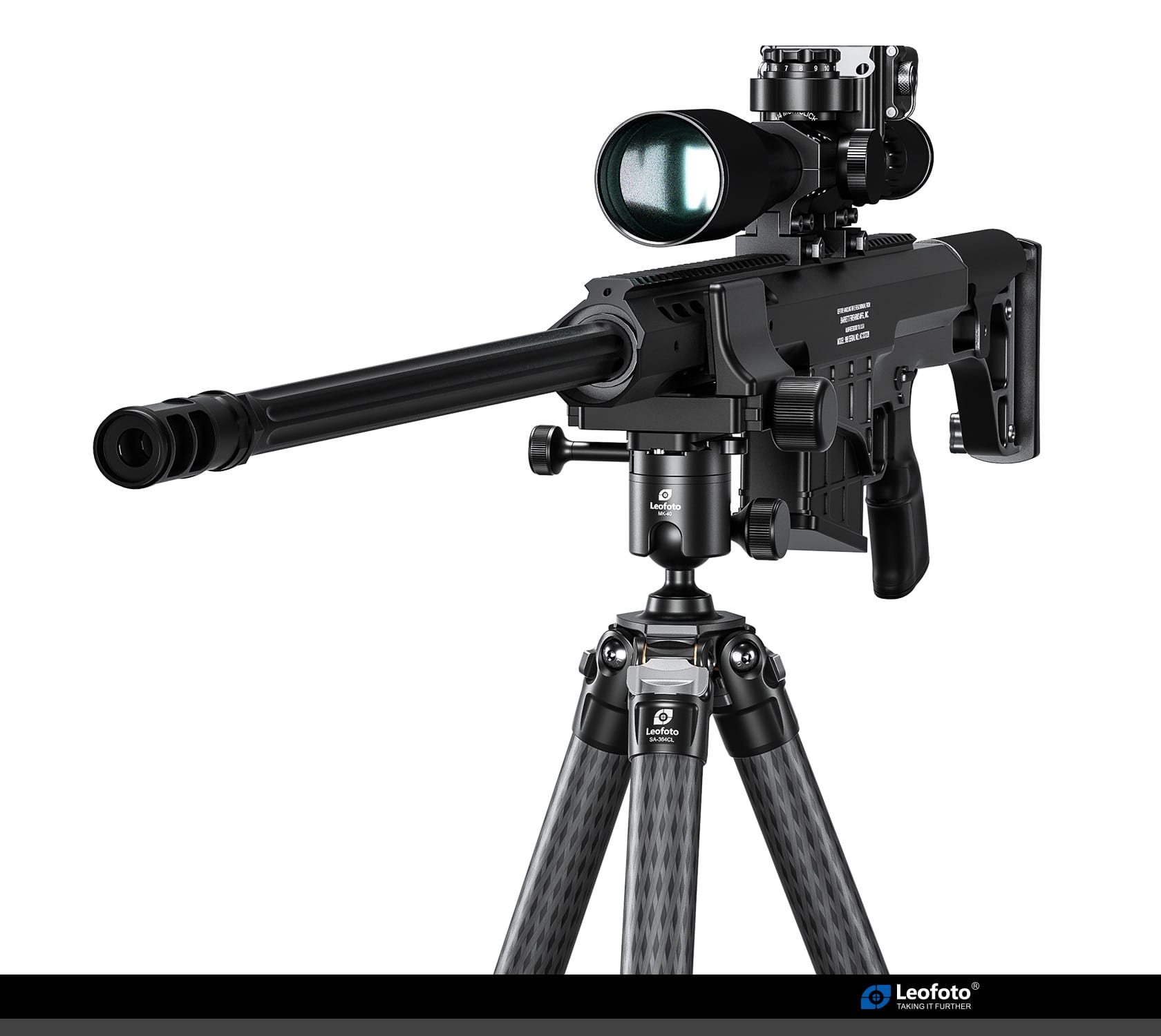 leofoto SA 364CLMK 40GS 3 carbon stativ gewehr waffenstativ 1