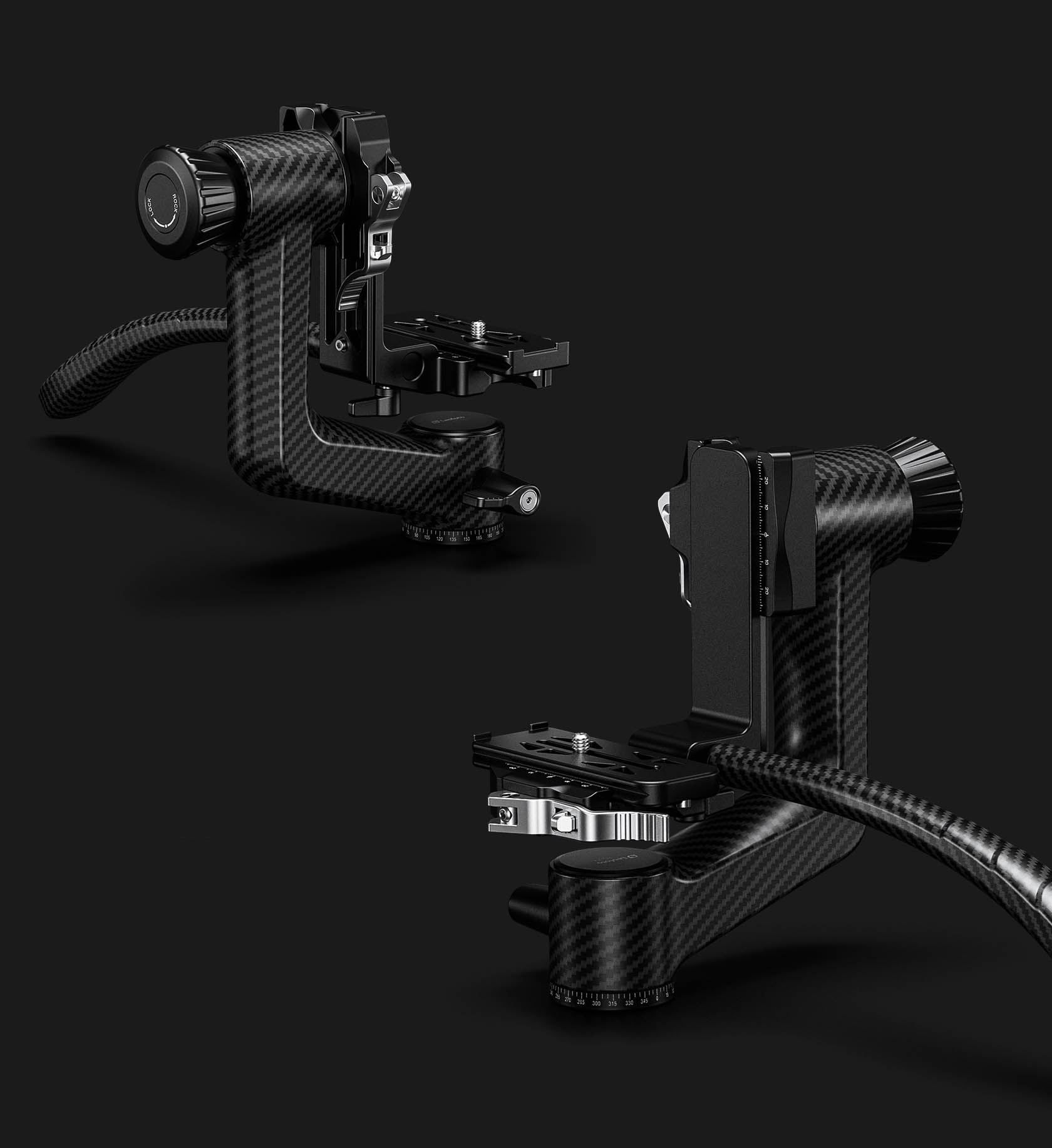 Carbon Gimbal PG-3SL mit Schnellverschluss PG 3SL gimbal leofoto kardan teleobjektiv 23