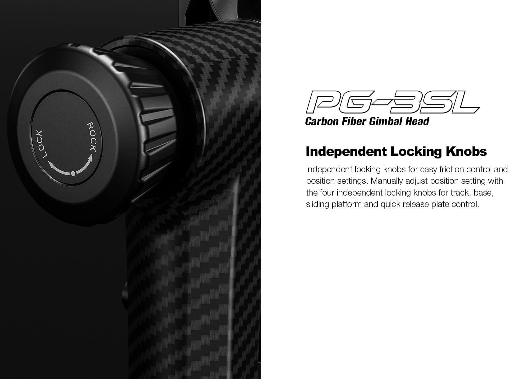 Carbon Gimbal PG-3SL mit Schnellverschluss PG 3SL gimbal leofoto kardan teleobjektiv 28