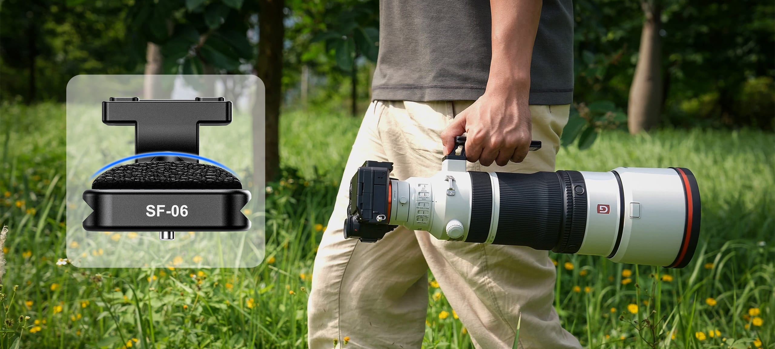 Objektivfuss SF-06 für Sony FE 100-400mm F4.5 GM objektivfuss nf 06 sony fe 100 400 gm 4.5 4